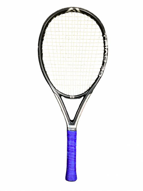 Vist Large View of Product Image Which is Used Wilson TRIAD HAMMER Adult Tennis Racquet Black 4 3/8"