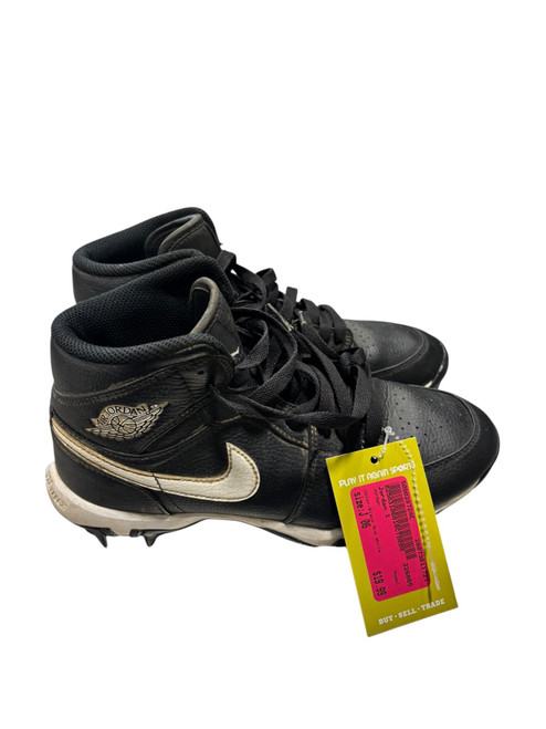 Vist Large View of Product Image Which is Used Jordan 1 BB/SB Cleats Black And White Junior 06