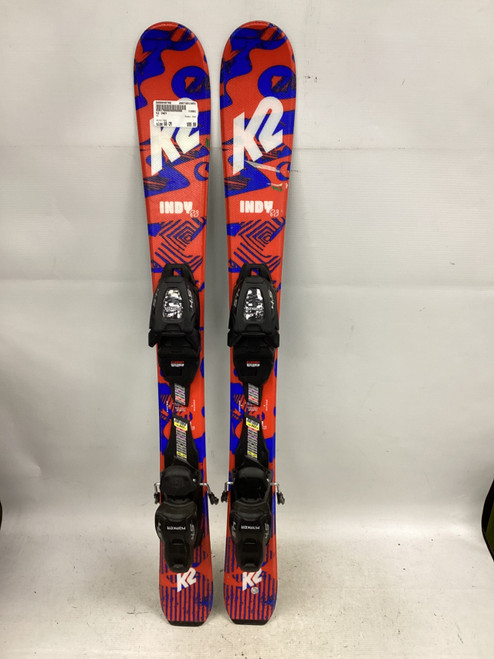 Vist Large View of Product Image Which is Used K2 INDY Boys DH Ski/Binding Red 88 cm