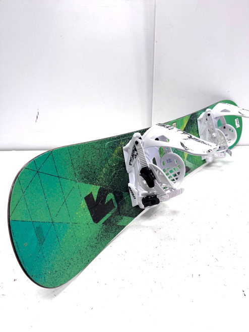 Vist Large View of Product Image Which is Used Burton 155CM WIDE LTR NEW MATRIX BND FIT8-12 Mens Board/Bindings Green 155 cm