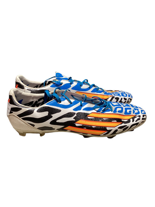Vist Large View of Product Image Which is Used Adidas F30 Soccer Cleats White Senior 13