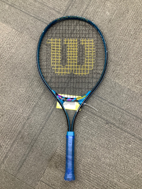 Vist Large View of Product Image Which is Used Wilson RACK ATTACK Adult Tennis Racquet Royal Blue Unknown