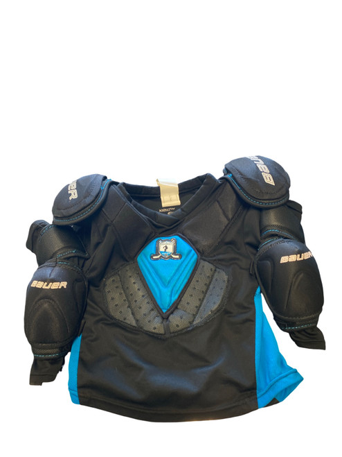 Vist Large View of Product Image Which is Used Bauer PRODIGY ELBOW COMBO Youth Shoulder Pads MD