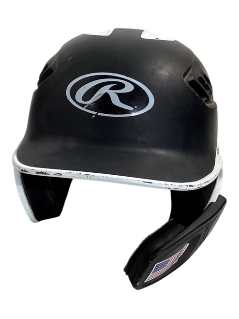 Vist Large View of Product Image Which is Used Rawlings R16J-R1 Batting Helmet No Mask Black 