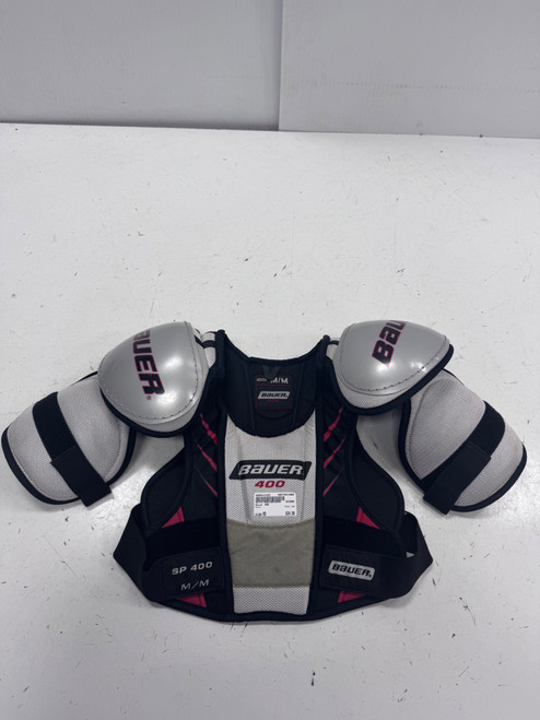 Vist Large View of Product Image Which is Used Bauer 400 Senior Shoulder Pads MD
