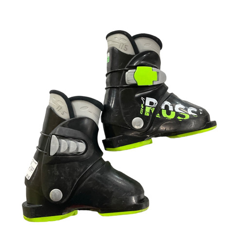 Vist Large View of Product Image Which is Used Rossignol COMP J1 Boys DH Ski Boot Black 175 MP - Y11