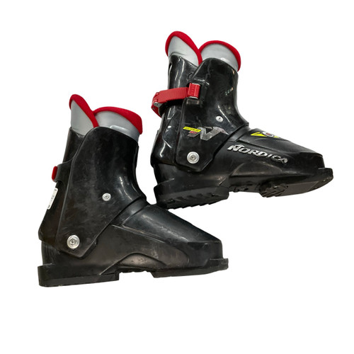 Vist Large View of Product Image Which is Used Nordica SUPER 0.1 Boys DH Ski Boot Black 230 MP - J05 - W06