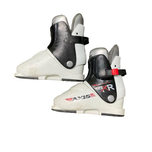 Vist Large View of Product Image Which is Used AXIS AXR Boys DH Ski Boot White 230 MP - J05 - W06