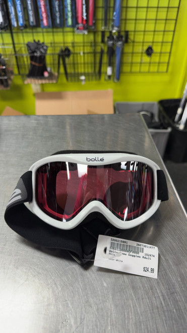 Vist Large View of Product Image Which is Used Bolle Snow Goggles Adult White
