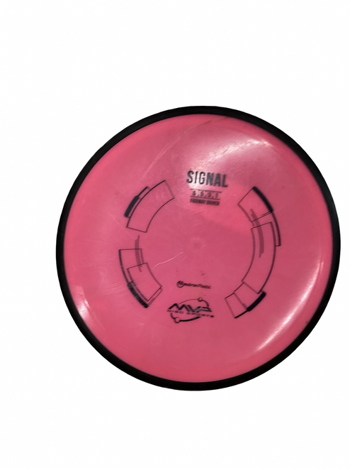 Vist Large View of Product Image Which is Used MVP SIGNAL Disc Golf Driver Pink