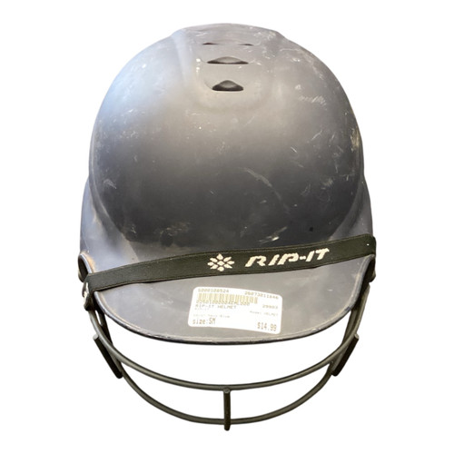 Vist Large View of Product Image Which is Used RIP-IT HELMET Batting Helmet w/Mask Navy Blue SM