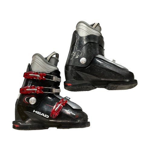 Vist Large View of Product Image Which is Used Head EDGE J Boys DH Ski Boot Black 235 MP - J05.5 - W06.5