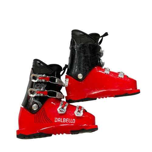 Vist Large View of Product Image Which is Used Dalbello CXR 4 Boys DH Ski Boot Red 245 MP - M06.5 - W07.5