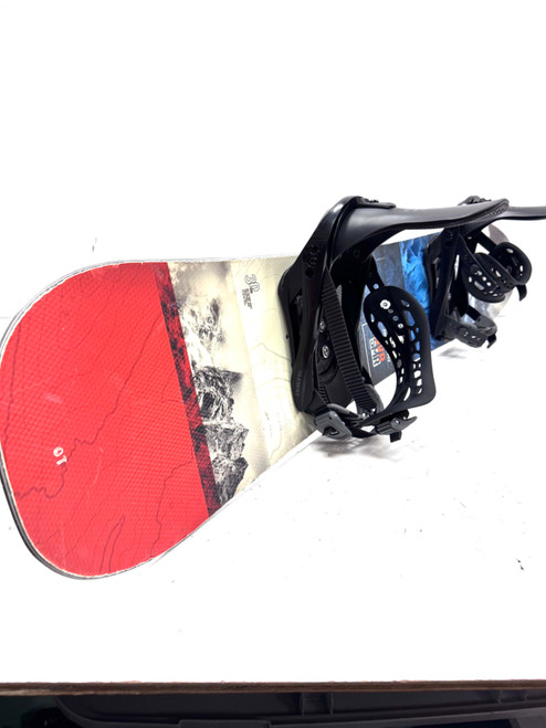 Vist Large View of Product Image Which is Used Never Summer 154CM SNOWTPROOPER NEW 5TH ELEMENT 9-13 Mens Board/Bindings Navy Blue And Red 154 cm