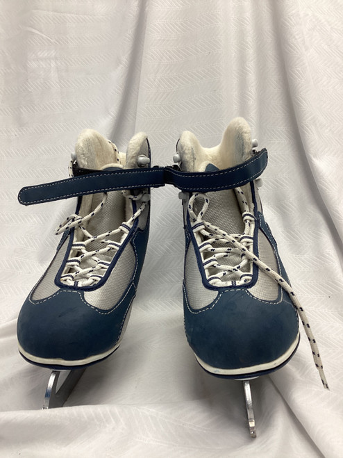 Vist Large View of Product Image Which is Used Jackson SOFTEC WomensFigure Skate Navy Blue Senior 8