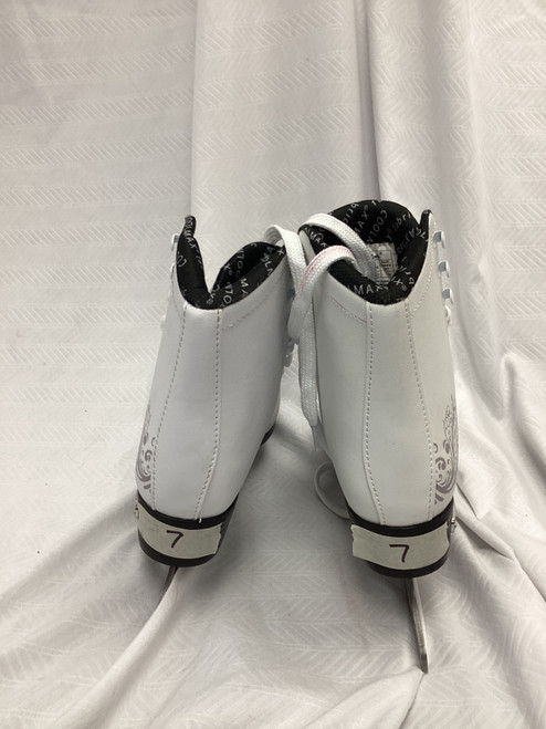 Vist Large View of Product Image Which is Used NATTORK WomensFigure Skate White Senior 7
