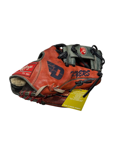 Vist Large View of Product Image Which is Used Rawlings PROS205-2 BB/SB Glove RH Throw Red 11 3/4"