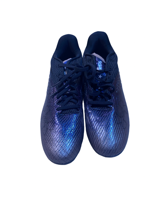 Vist Large View of Product Image Which is Used Under Armour BLUR Adult FB Cleats Black Senior 9
