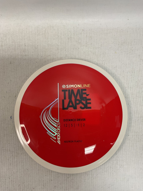 Vist Large View of Product Image Which is Used Axiom SIMONLINE TIME LAPSE Disc Golf Driver Red