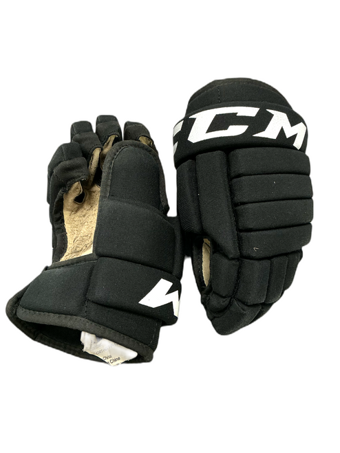 Vist Large View of Product Image Which is Used CCM 4R Junior Gloves Black 12"