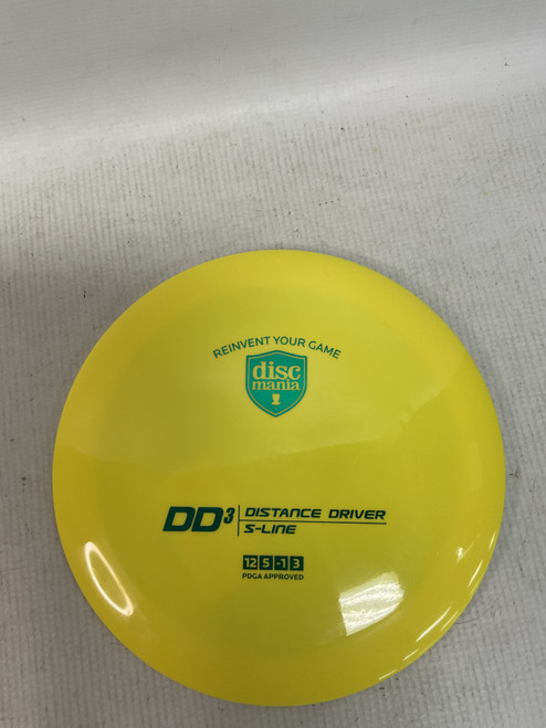Vist Large View of Product Image Which is Used Discmania DD3 Disc Golf Driver Yellow