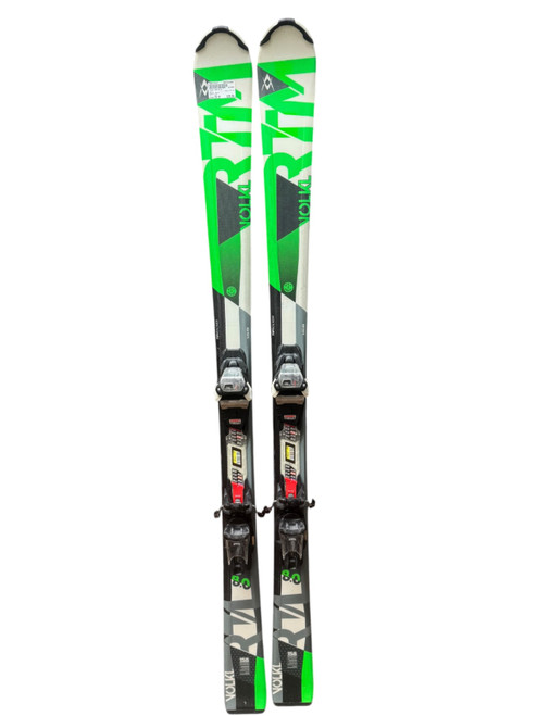 Vist Large View of Product Image Which is Used Volkl RTM 8.0 Mens DH Ski/Binding Green 158 cm