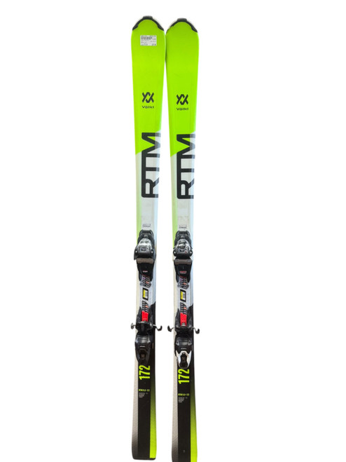 Vist Large View of Product Image Which is Used Volkl RTM 8.0 Mens DH Ski/Binding Green 172 cm