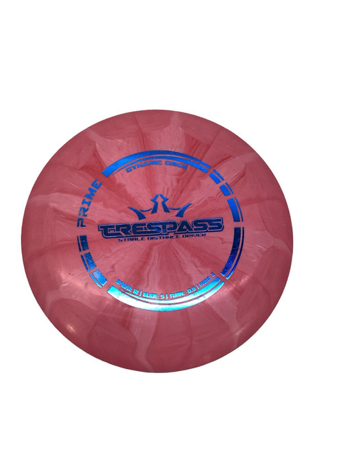 Vist Large View of Product Image Which is Used Dynamic Discs PRIME BURST TRESPASS Disc Golf Driver Red