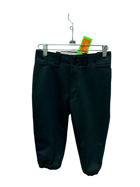 Vist Large View of Product Image Which is Used Mizuno Youth Premier Short Pant 350312 26-28 Youth Baseball Pant Black LG