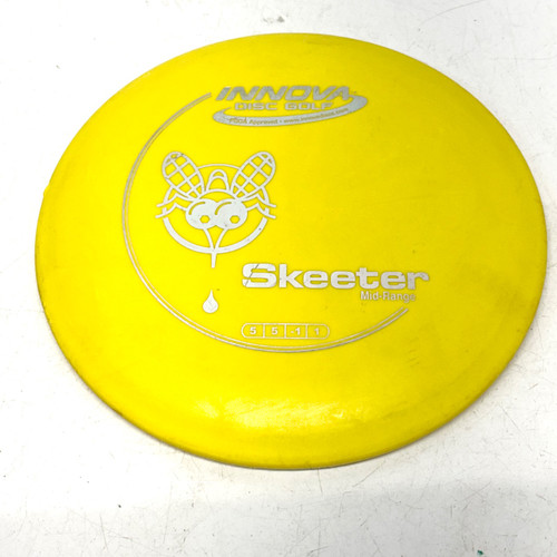 Vist Large View of Product Image Which is Used Innova SKEETER Disc Golf Mid Range Yellow 167g