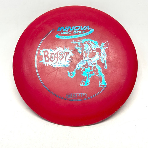 Vist Large View of Product Image Which is Used Innova BEAST Disc Golf Driver Red 175g