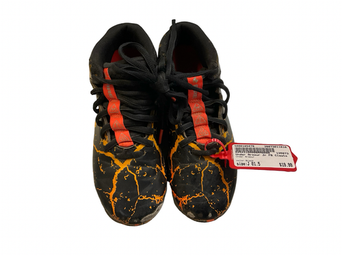 Vist Large View of Product Image Which is Used Under Armour Jr FB Cleats Black Junior 01.5