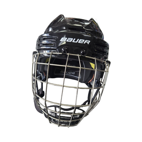 Vist Large View of Product Image Which is Used Bauer RE AKT 75 MD Helmet Cage Combo Black MD