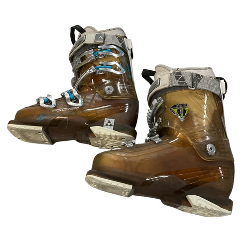 Vist Large View of Product Image Which is Used Fischer ZEPHYR 9 Womens DH Ski Boot Brown 235 MP - J05.5 - W06.5