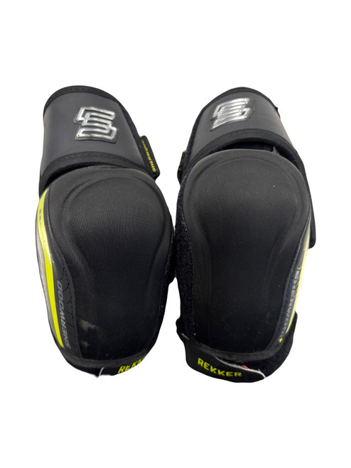 Vist Large View of Product Image Which is Used Sher-wood REKKER Junior Elbow Pads MD