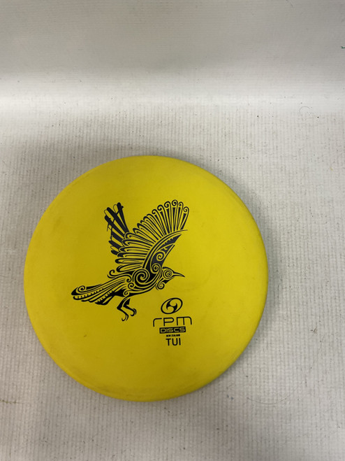 Vist Large View of Product Image Which is Used RPM DISCS TUI Disc Golf Mid Range Yellow