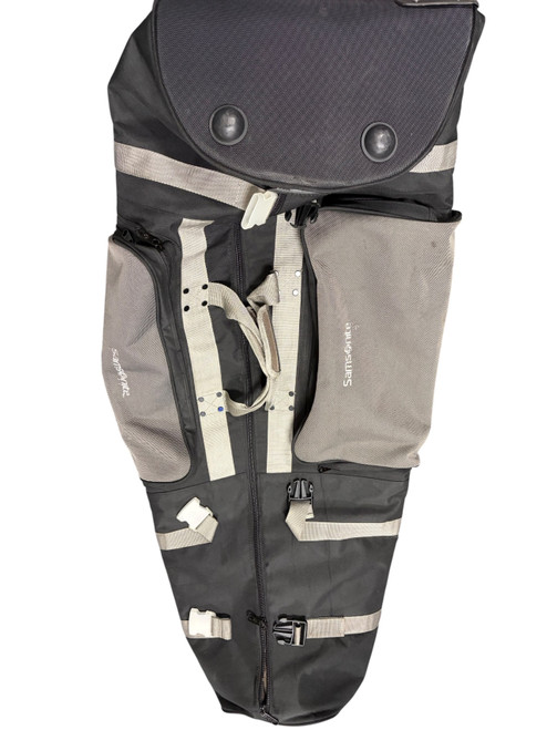 Vist Large View of Product Image Which is Used Samsonite GOLF TRAVEL BAG Travel Bag Grey And Black