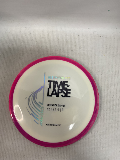 Vist Large View of Product Image Which is Used Axiom SIMONLINE TIME LAPSE Disc Golf Driver White