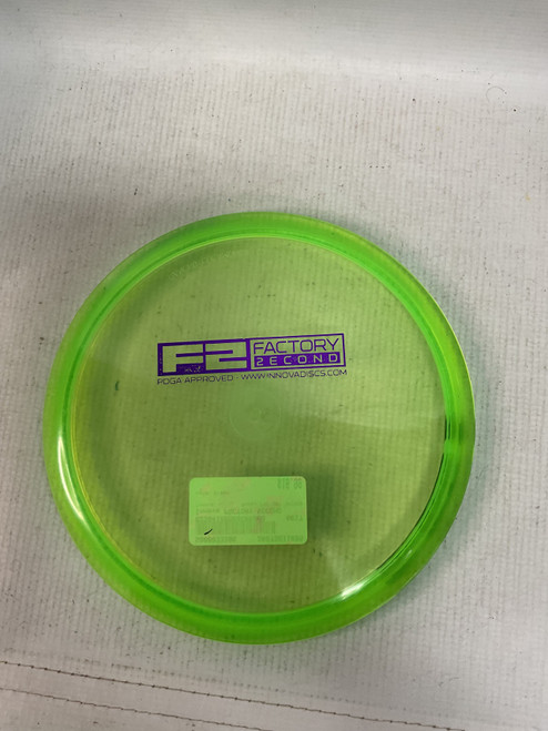 Vist Large View of Product Image Which is Used Innova FACTORY SECOND Disc Golf Mid Range Green