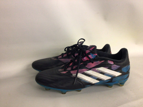 Vist Large View of Product Image Which is Used Adidas Soccer Cleats Royal Blue And Black Senior 11.5