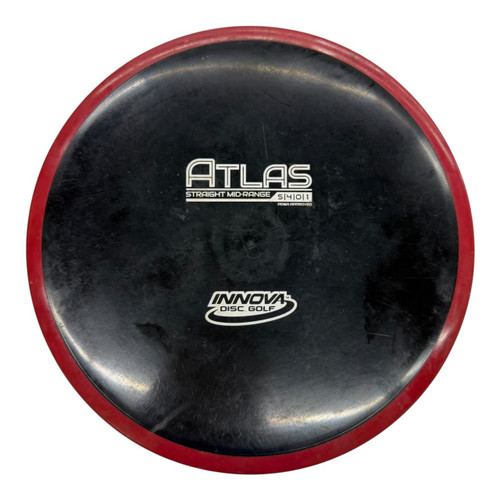 Vist Large View of Product Image Which is Used Innova ATLAS Disc Golf Mid Range Black 176g