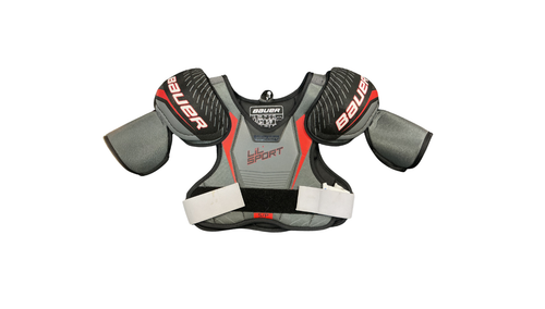 Vist Large View of Product Image Which is Used Bauer LIL SPORT SHOULDER PADS Junior Shoulder Pads SM