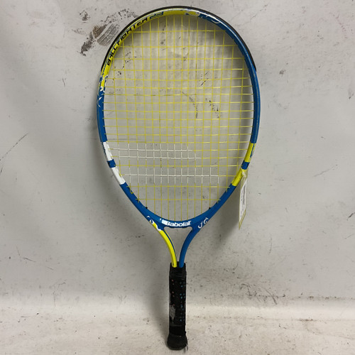 Vist Large View of Product Image Which is Used Babolat BALL FIGHTER 23 Junior Tennis Racquet Carolina Blue 23"