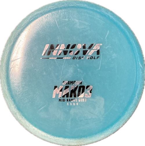 Vist Large View of Product Image Which is Used Innova MAKO3 Disc Golf Mid Range Royal Blue