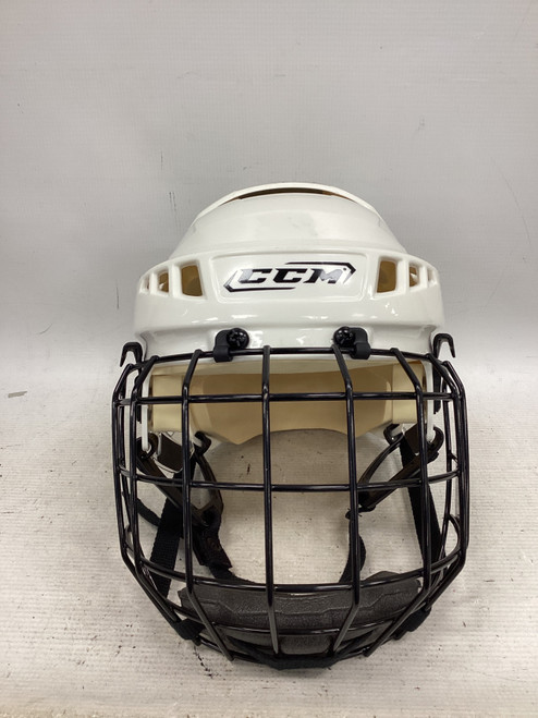 Vist Large View of Product Image Which is Used CCM 05 Helmet Cage Combo White SM