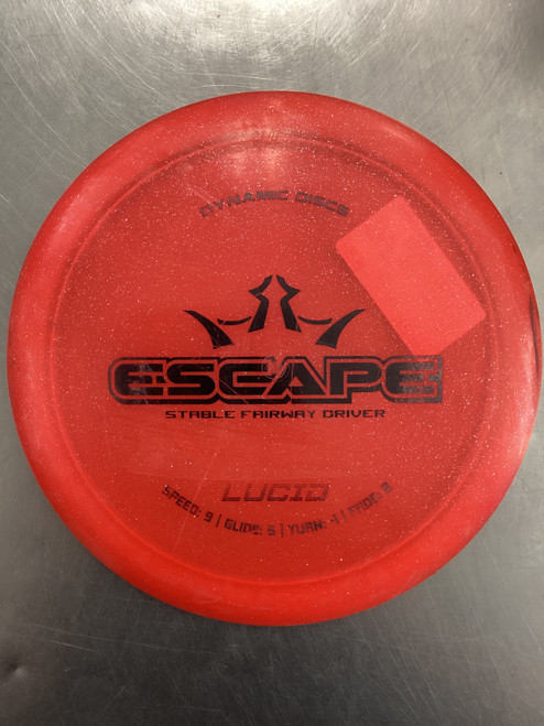 Vist Large View of Product Image Which is Used Dynamic Discs ESCAPE Disc Golf Driver Red 169g