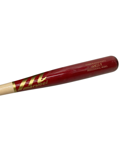 Vist Large View of Product Image Which is Used Marucci AM22-Y BB/SB Wood Bat 29"