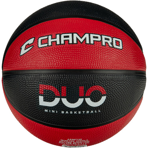 Vist Large View of Product Image Which is Champro Jammer Mini Basketball, Black/Scarlet