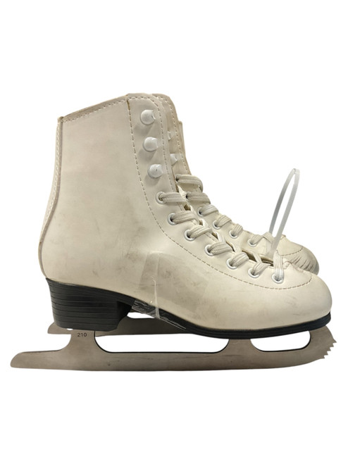 Vist Large View of Product Image Which is Used American Athletic FIGUER SKATE SZ 3 Girls Figure Skate White Junior 03