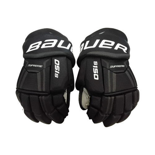 Vist Large View of Product Image Which is Used Bauer SUPREME S150 Senior Gloves Black 14"